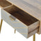 Sleek Cement Brass Inlay Writing Desk Living Artisan Furniture 