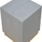 Sleek Cement Occasional Footstool Living Artisan Furniture 