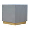Sleek Cement Occasional Footstool Living Artisan Furniture 
