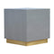Sleek Cement Occasional Footstool Living Artisan Furniture 