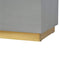 Sleek Cement Occasional Footstool Living Artisan Furniture 