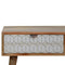 Sleek White Carved Coffee Table Living Artisan Furniture 