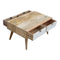 Sleek White Carved Coffee Table Living Artisan Furniture 