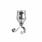 Small Free Standing Scroll Sconce With Silver Lustre Glass Accessories Hill Interiors 
