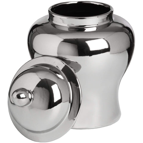 Small Silver Ceramic Urn Accessories Hill Interiors 