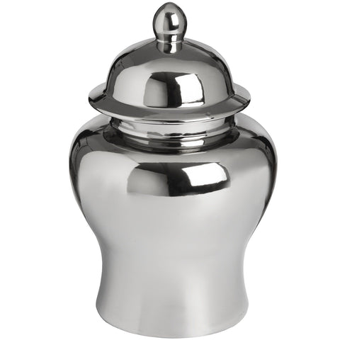 Small Silver Ceramic Urn Accessories Hill Interiors 