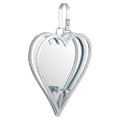 Small Silver Mirrored Heart Candle Holder Accessories Hill Interiors 