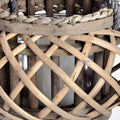Small Wicker Basket Lantern Accessories Hill Interiors 