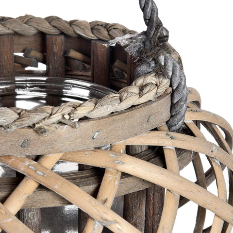 Small Wicker Basket Lantern Accessories Hill Interiors 