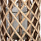 Small Wicker Lantern with Glass Hurricane Accessories Hill Interiors 