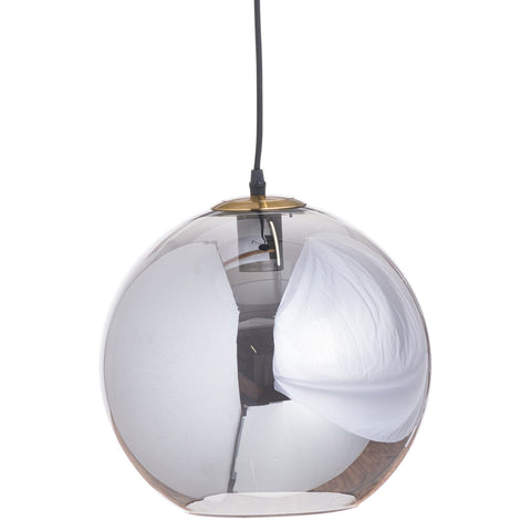 Smoked Glass Large Globe Hanging Pendant Lighting Hill Interiors 