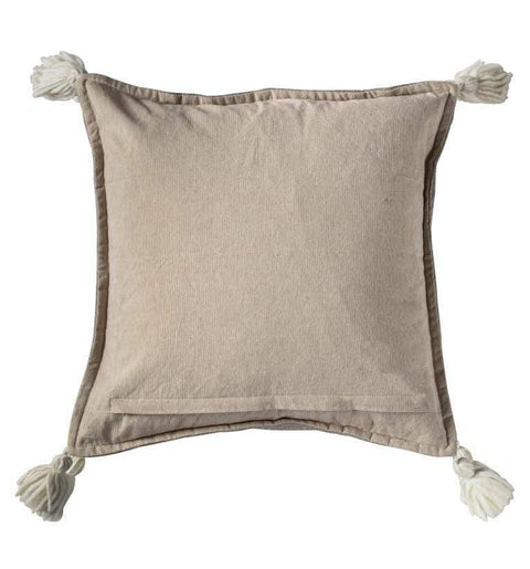 Snowflake Embroidered Cushion Natural Accessories Regency Studio 