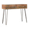 Solid Wood 4 Drawers Console Table with Iron Base Living Artisan Furniture 