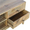 Solid Wood Media Unit with T-Bar Knobs Living Artisan Furniture 