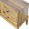 Solid Wood Media Unit with T-Bar Knobs Living Artisan Furniture 