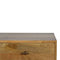Solid Wood Media Unit with T-Bar Knobs Living Artisan Furniture 
