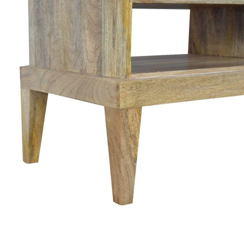 Solid Wood Media Unit with T-Bar Knobs Living Artisan Furniture 