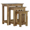 Solid Wood Set of 3 Nesting Tables Living Artisan Furniture 