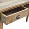 Solid Wood Writing Desk with 2 Drawers Living Artisan Furniture 
