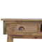 Solid Wood Writing Desk with 2 Drawers Living Artisan Furniture 