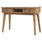 Solid Wood Writing Desk with 2 Drawers Living Artisan Furniture 