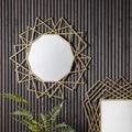 Specter Round Mirror Gold Mirrors Regency Studio 