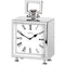 Square Nickel Table Clock Accessories Hill Interiors 