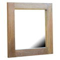 Square Wooden Frame with Mirror Mirrors Artisan Furniture 