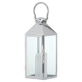 Stainless Steel Lantern With Wax Flickering Flame Candle Accessories Hill Interiors 