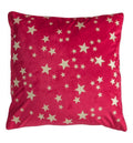 Star Metallic Velvet Cushion Red Accessories Regency Studio 