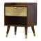 Sunrise Gold Carved Bedside Sleeping Artisan Furniture 