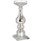 Tall Antique Silver Glass Candle Column Accessories Hill Interiors 