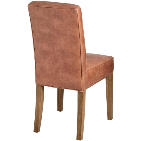Tan Faux Leather Dining Chair Dining Hill Interiors 