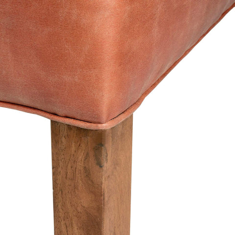 Tan Faux Leather Dining Chair Dining Hill Interiors 