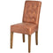 Tan Faux Leather Dining Chair Dining Hill Interiors 
