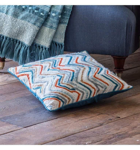 Tangier Hand Embellished Cushion Orange Accessories Regency Studio 