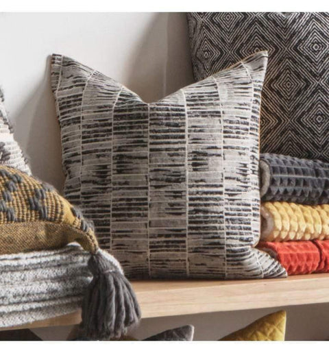 Tapestry Linear Cushion Monochrome Accessories Regency Studio 