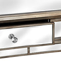 The Belfry Collection 2 Drawer Mirrored Console Table Living Hill Interiors 