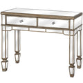 The Belfry Collection 2 Drawer Mirrored Console Table Living Hill Interiors 