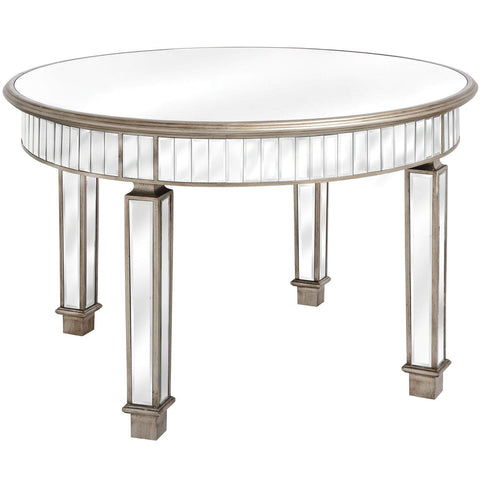 The Belfry Collection Grand Mirrored Dining Table Dining Hill Interiors 
