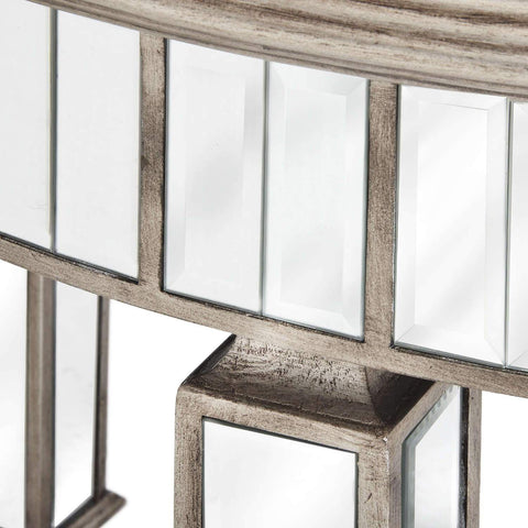 The Belfry Collection Grand Mirrored Dining Table Dining Hill Interiors 