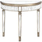The Belfry Collection Half Moon Mirrored Table Living Hill Interiors 