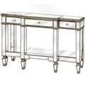 The Belfry Collection Mirrored Display Console Living Hill Interiors 