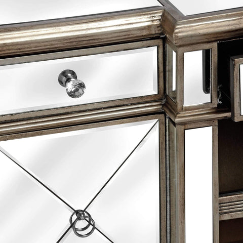 The Belfry Collection Mirrored Media Unit Living Hill Interiors 