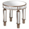 The Belfry Collection Mirrored Round Side Table Living Hill Interiors 