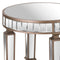 The Belfry Collection Mirrored Round Side Table Living Hill Interiors 