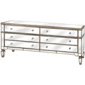 The Belfry Collection Six Drawer Mirrored Chest of Drawers Sleeping Hill Interiors 