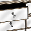 The Belfry Collection Six Drawer Mirrored Chest of Drawers Sleeping Hill Interiors 