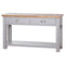 The Byland Collection Two Drawer Console Table With Shelf Living Hill Interiors 