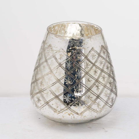 The Noel Collection Etched Mercury Candle Holder Large Accessories Hill Interiors 